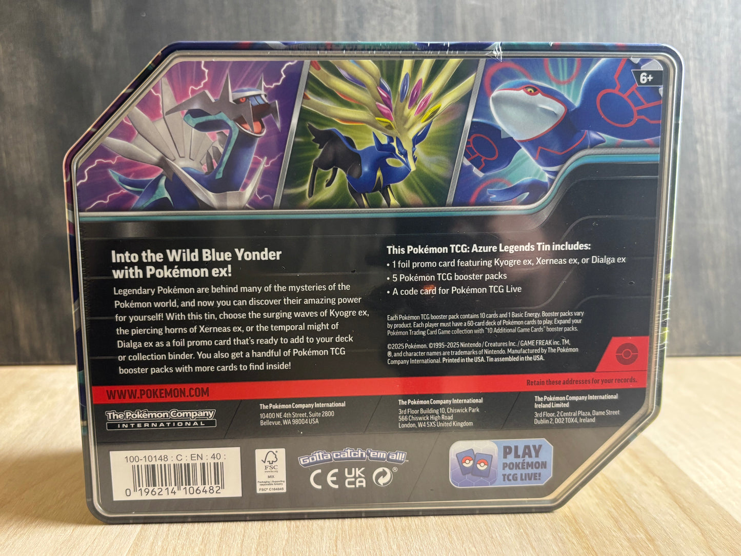 Azure Legends Tin - Dialga
