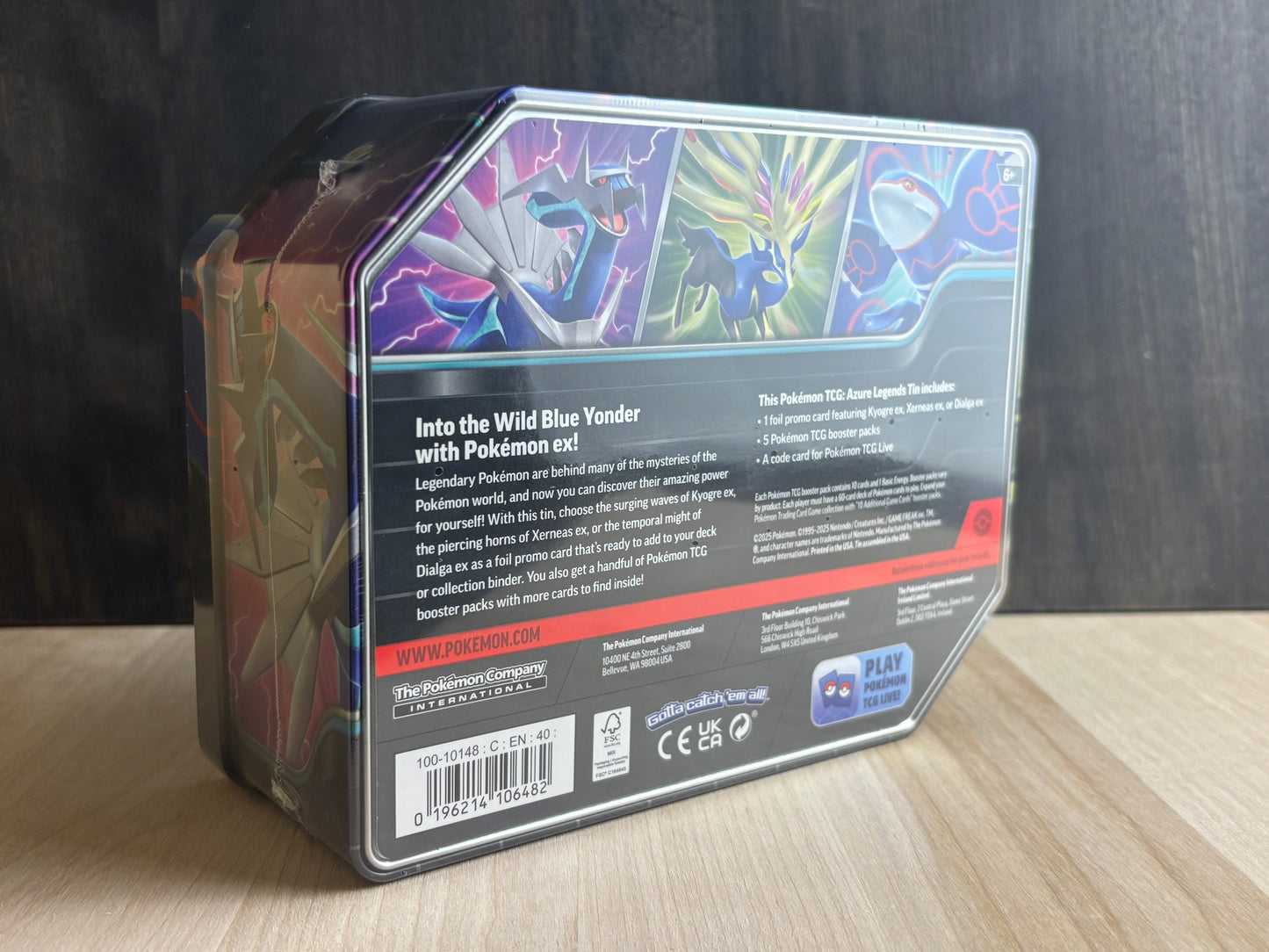 Azure Legends Tin - Kyogre