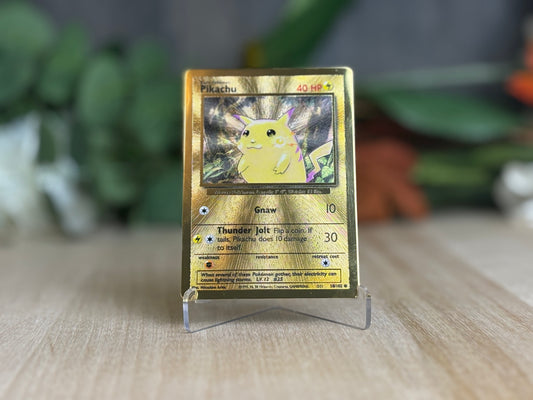 Gold Metal Pikachu - Celebrations UPC Promo