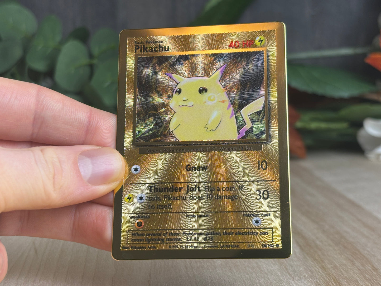 Gold Metal Pikachu - Celebrations UPC Promo