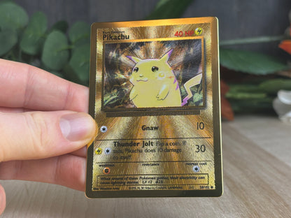 Gold Metal Pikachu - Celebrations UPC Promo